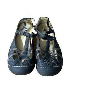 J-41 Womens Sandals Drift Vegan Mary Jane 10M T-Strap Black Brown Comfort Shoes